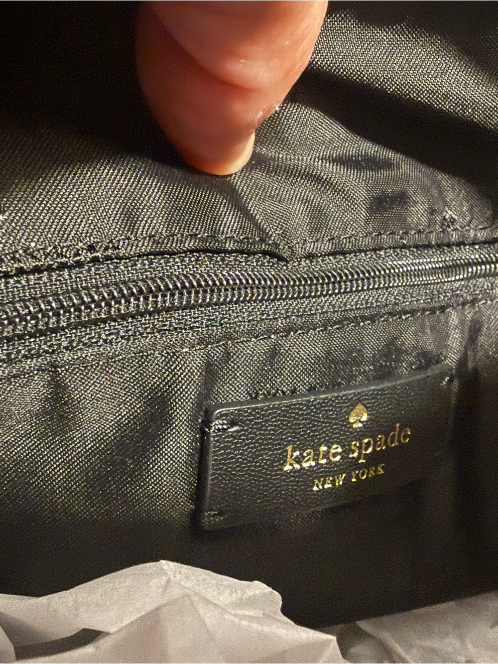 NWT $429 Kate Spade Nova Large Shoulder Bag Black Pebbled Leather - Picture 7 of 7
